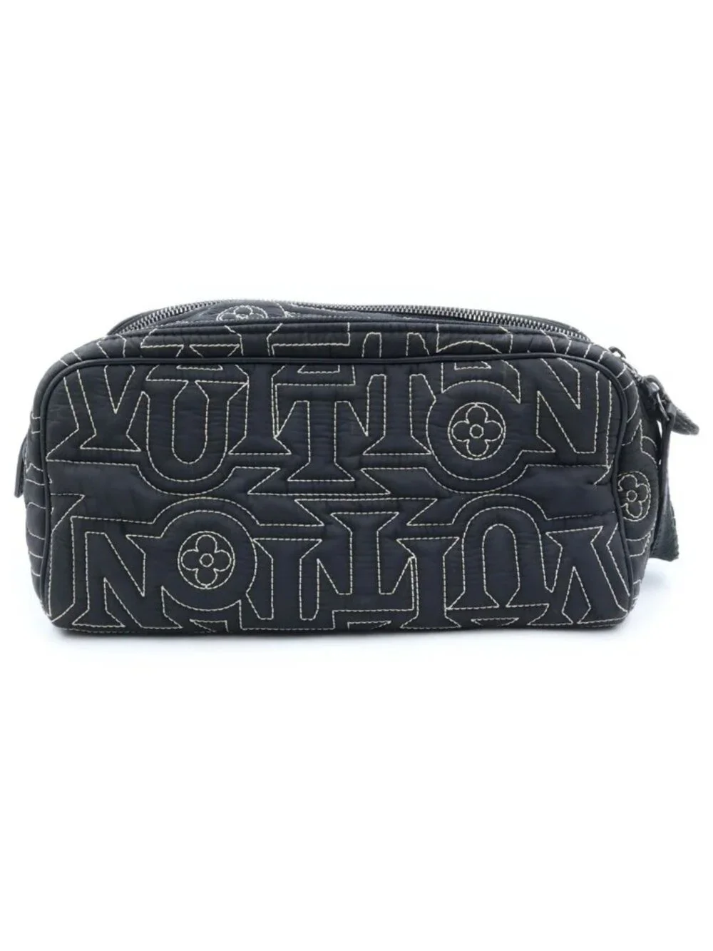 Louis Vuitton Dopkit Snow Clutch Black Nylon
